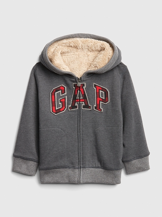 View large product image 1 of 1. Toddler Gap Logo Sherpa Sweatshirt