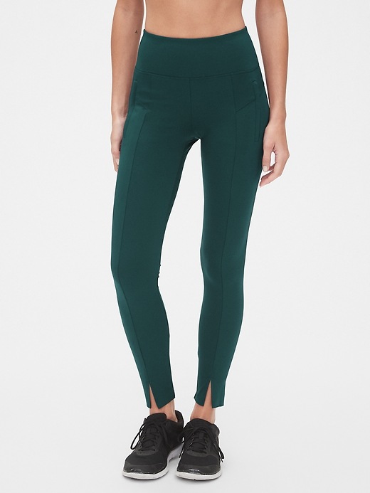 1 of 8 showing, with the color teal blue of product GapFit Full Length City Leggings