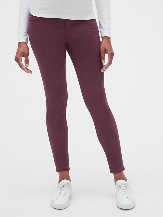 Image number 5 showing, Maternity Full Panel True Skinny Jeans in Color