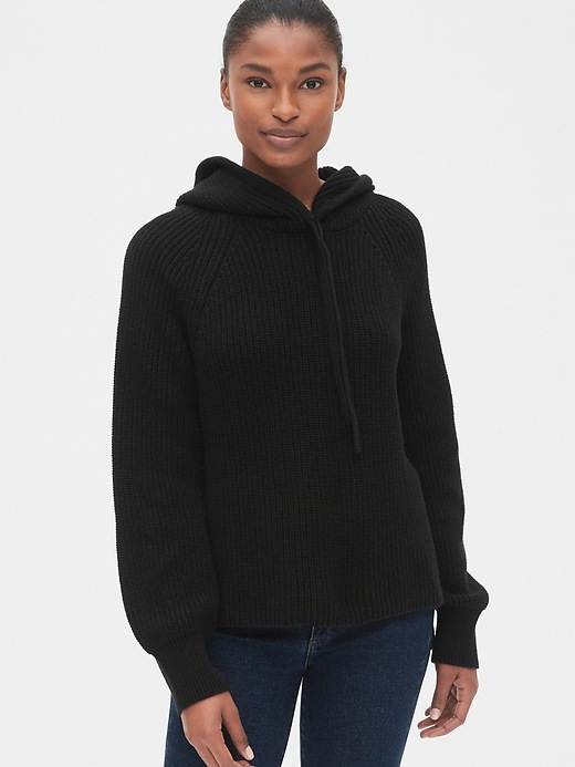 Image number 7 showing, Shaker Stitch Hoodie Sweater