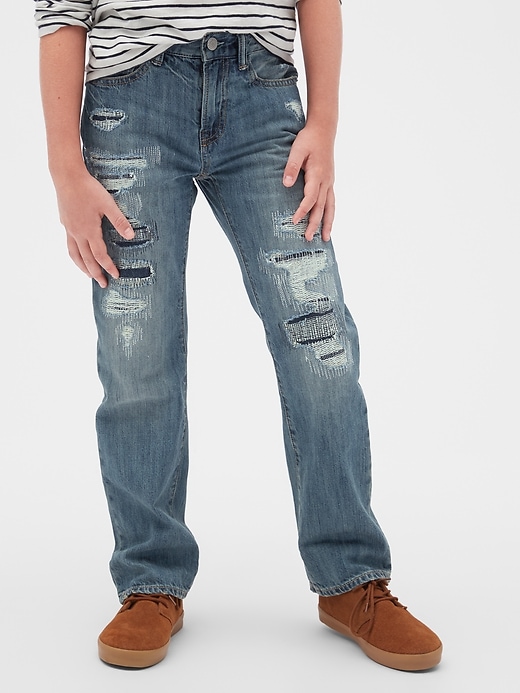 Image number 2 showing, Kids Rip & Repair Original Fit Jeans
