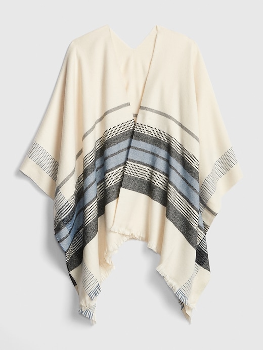 1 of 8 showing, with the color ivory frost of product Cape Scarf