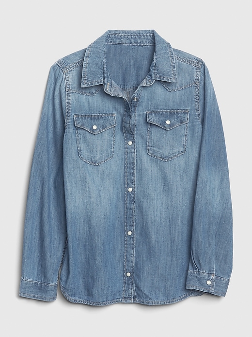 Image number 1 showing, Kids Denim Shirt