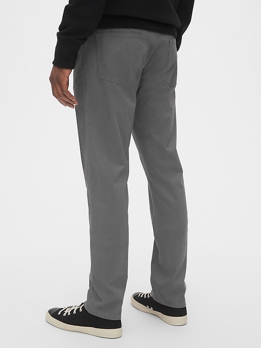 2 of 8 showing, with the color grey pavement of product Soft Wear Slim Jeans With Gapflex With Washwell™