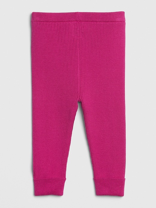 Image number 2 showing, Baby Ribbed Sweater Leggings