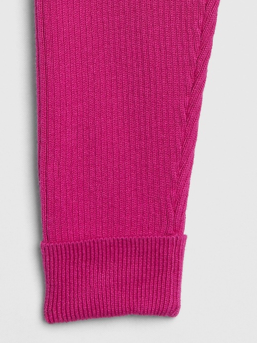 Image number 3 showing, Baby Ribbed Sweater Leggings