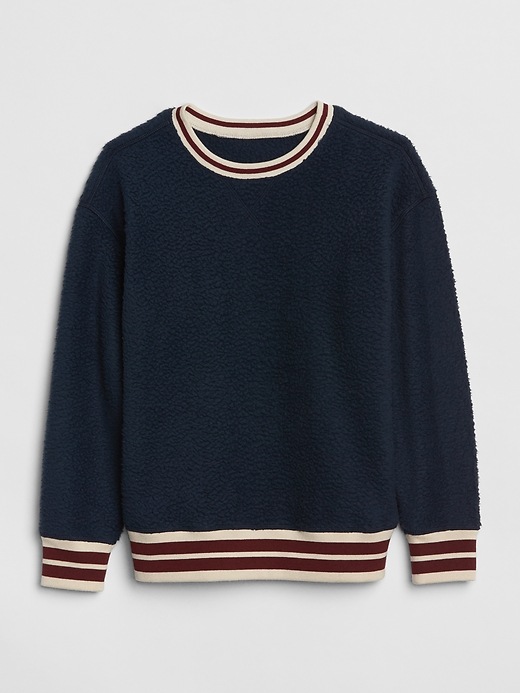 Image number 1 showing, Kids Sherpa Crewneck Sweatshirt