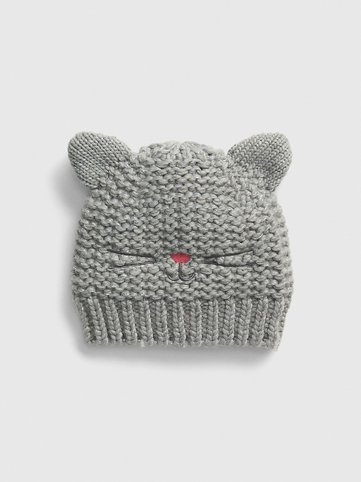 View large product image 1 of 1. Toddler Cat Garter Beanie