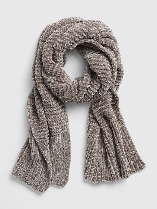 View large product image 1 of 2. Ribbed Chenille Scarf