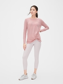 View large product image 5 of 6. GapFit Breathe Long Sleeve Twist-Front Top