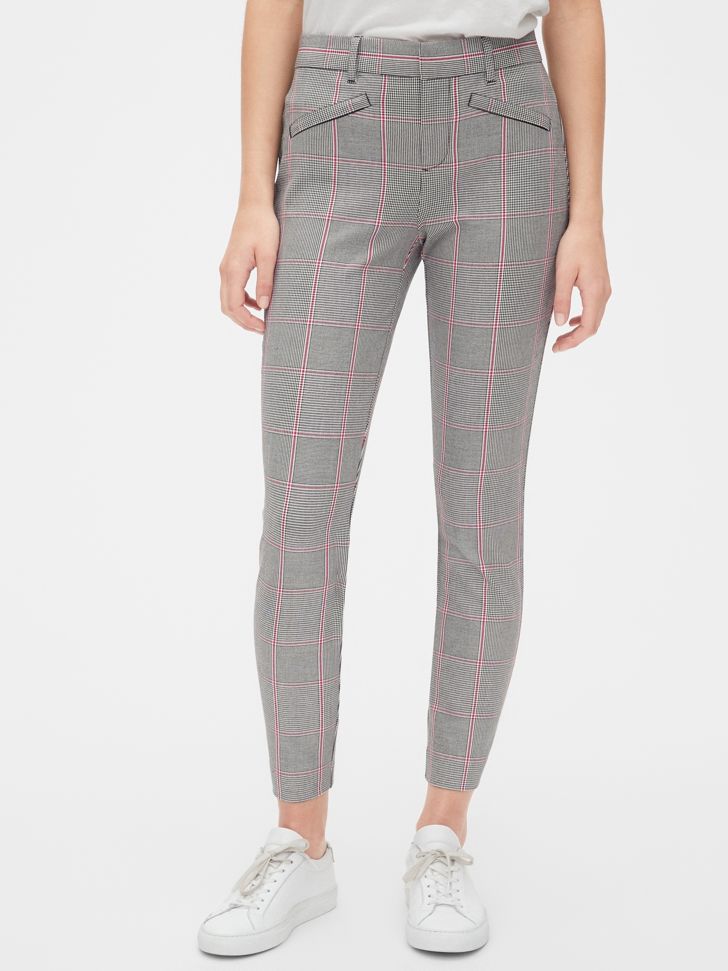 Plaid Skinny Ankle Pants Gap