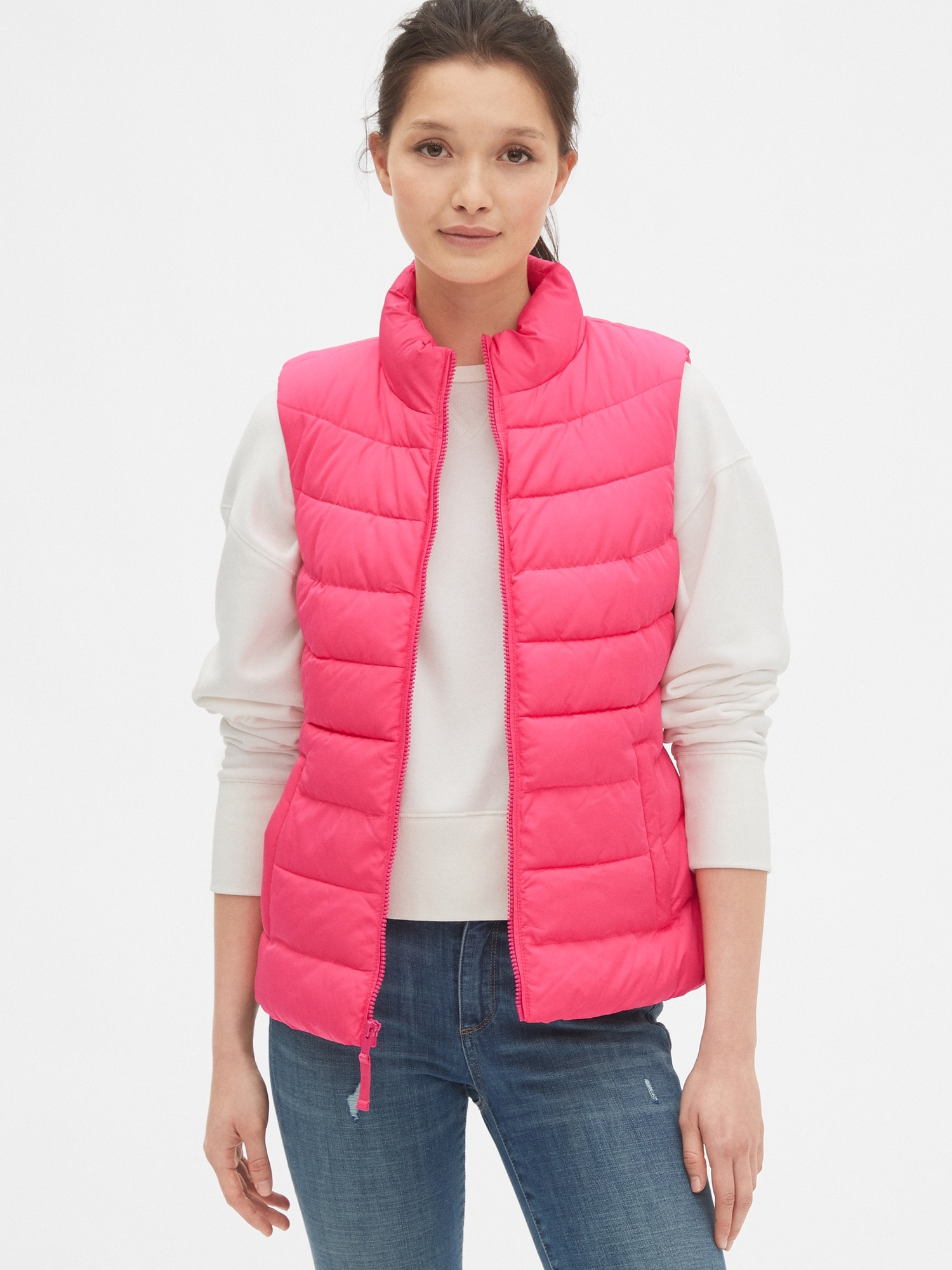 ColdControl Upcycled Lightweight Puffer Vest | Gap