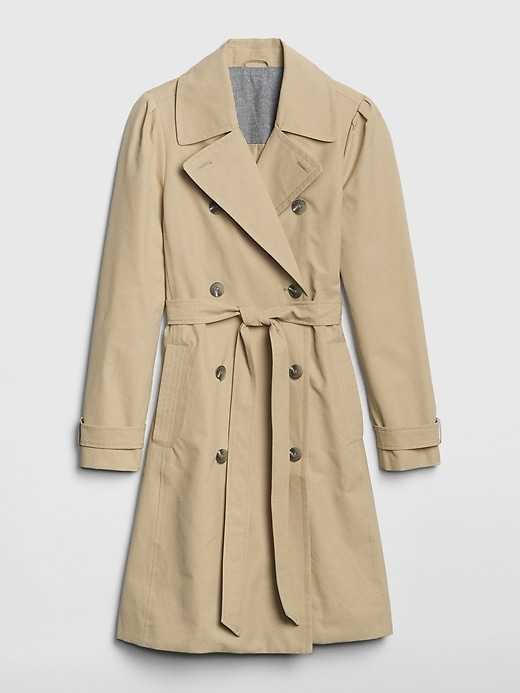 Image number 5 showing, Puff Sleeve Trench Coat