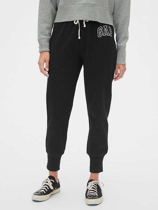 1 of 8 showing, with the color true black of product Gap Logo Joggers