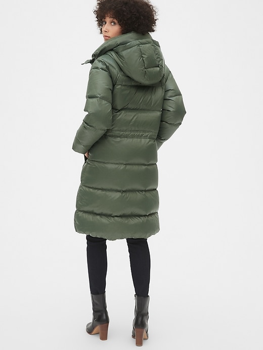 Image number 2 showing, Long Down High Shine Puffer Coat