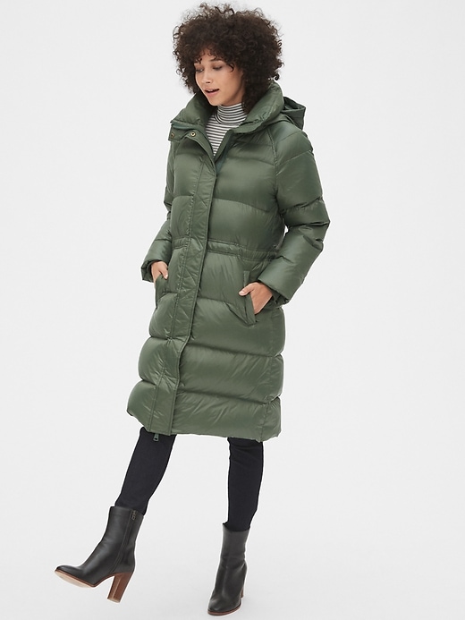 Image number 3 showing, Long Down High Shine Puffer Coat