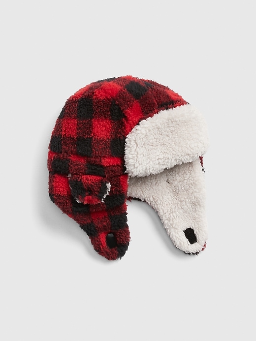 View large product image 1 of 1. Toddler Buffalo Plaid Trapper Hat