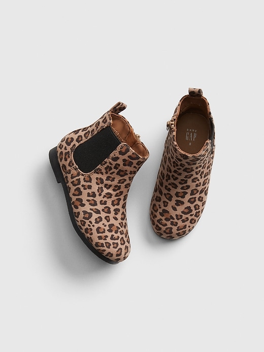 Image number 1 showing, Toddler Leopard Booties