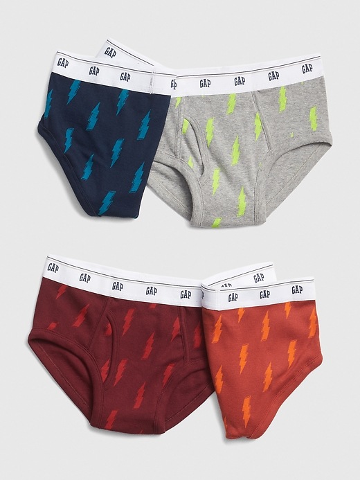 View large product image 1 of 1. Kids Bolt Briefs (4-Pack)