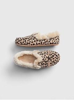 Kids Leopard Slippers