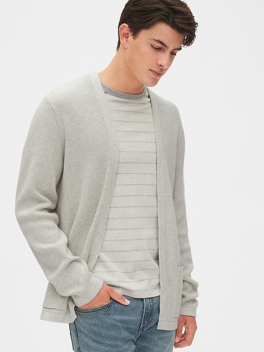 Image number 8 showing, Open-Front Cardigan Sweater