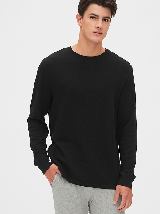 Image number 6 showing, Double-Face Long Sleeve Crewneck T-Shirt
