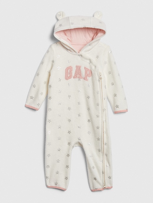 View large product image 1 of 1. Baby Gap Logo Hoodie One-Piece