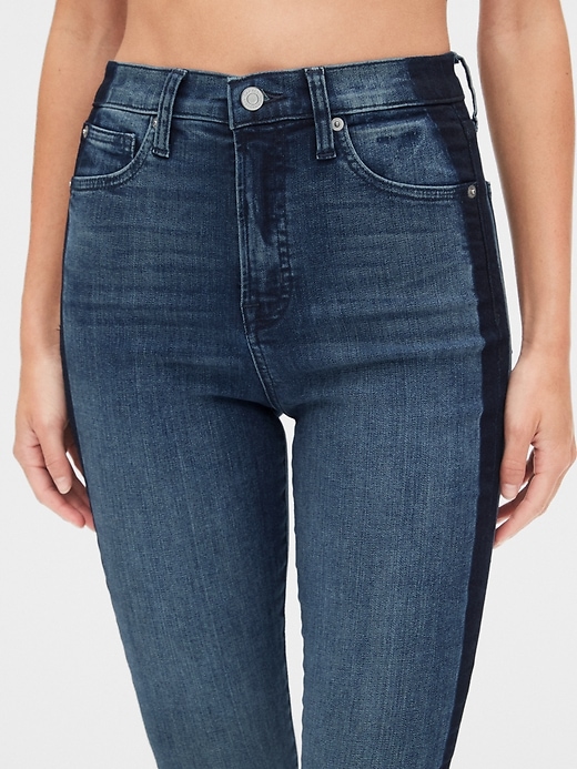 Image number 5 showing, Sky High Side-Stripe True Skinny Ankle Jeans with Secret Smoothing Pockets