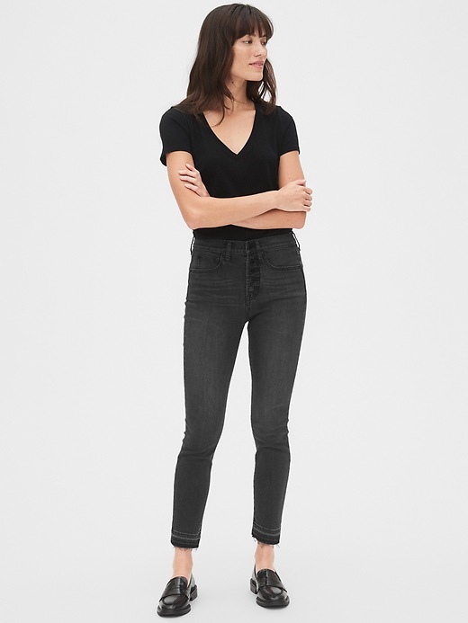 Image number 3 showing, High Rise True Skinny Ankle Jeans with Secret Smoothing Pockets