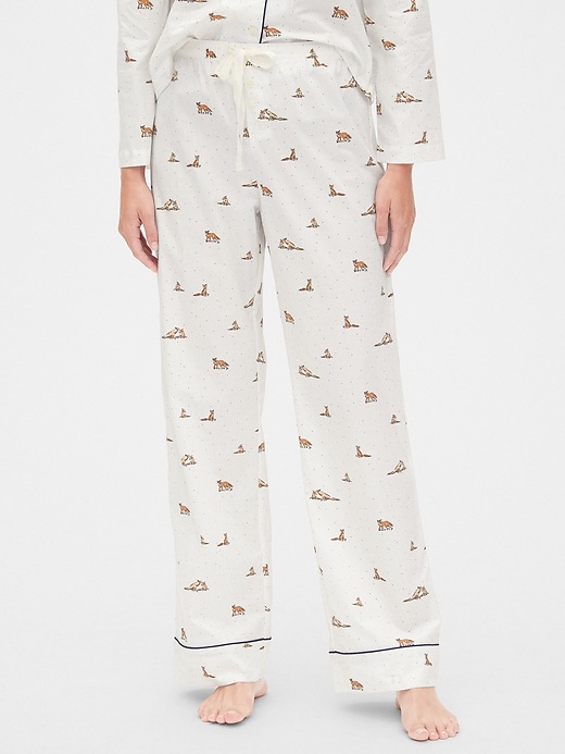 Image number 5 showing, Print Pajama Pants in Poplin