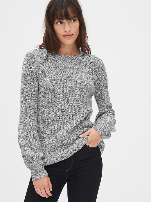 Image number 1 showing, Shaker Stitch Crewneck Sweater