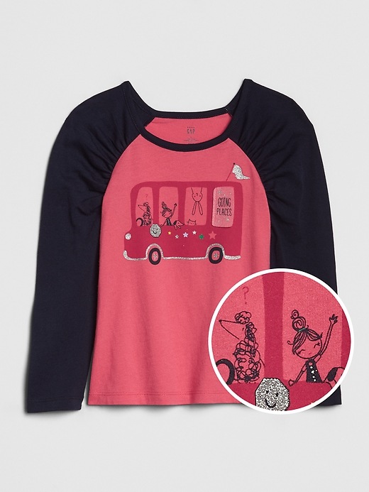 Image number 5 showing, Toddler Graphic Puff-Sleeve T-Shirt