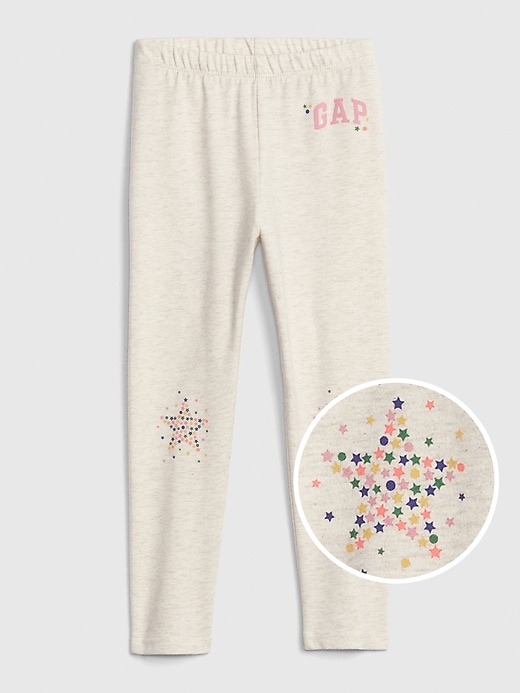 View large product image 1 of 1. Toddler Gap Logo Leggings in Stretch Jersey