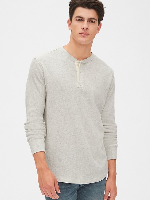 View large product image 1 of 1. Waffle Henley