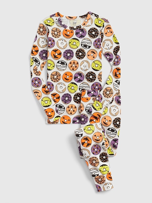 1 of 8 showing, with the color new off white of product Kids Donut PJ Set