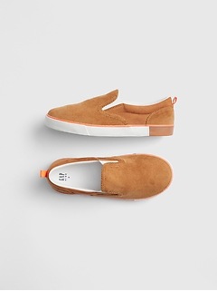 Kids Cord Slip-On Sneakers