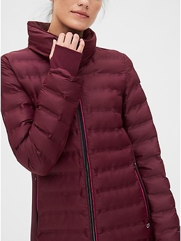 Gapfit lightweight hooded puffer on sale jacket