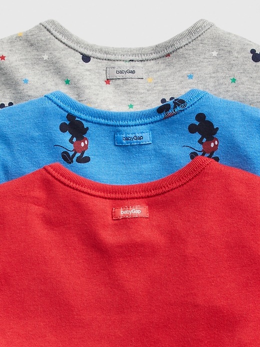Image number 2 showing, babyGap &#124 Disney Mickey Mouse Bodysuit (3-Pack)