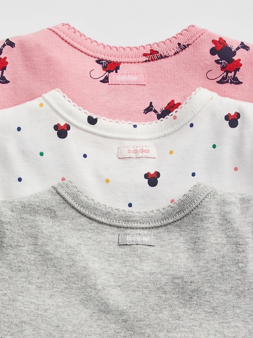 Image number 2 showing, babyGap &#124 Disney Minnie Mouse Bodysuit (3-Pack)