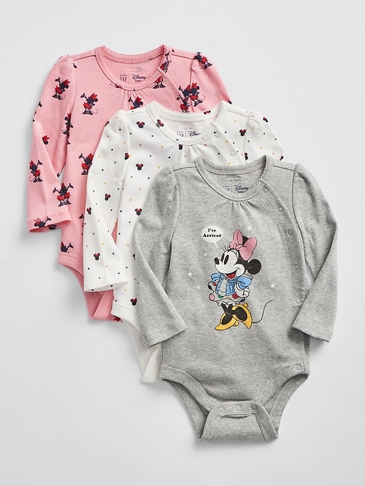Image number 1 showing, babyGap &#124 Disney Minnie Mouse Bodysuit (3-Pack)