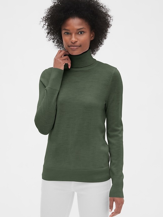 View large product image 1 of 1. Turtleneck Sweater in Merino Wool