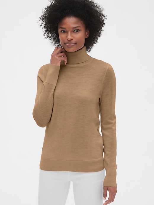 Image number 9 showing, Turtleneck Sweater in Merino Wool