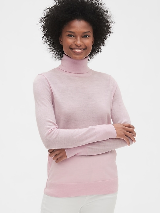 Image number 7 showing, Turtleneck Sweater in Merino Wool