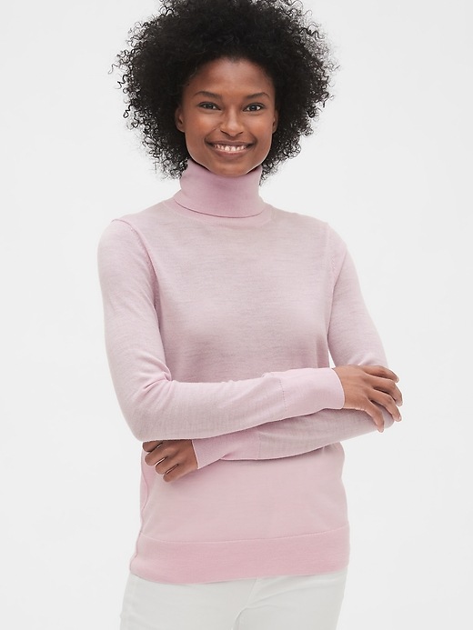 View large product image 1 of 1. Turtleneck Sweater in Merino Wool