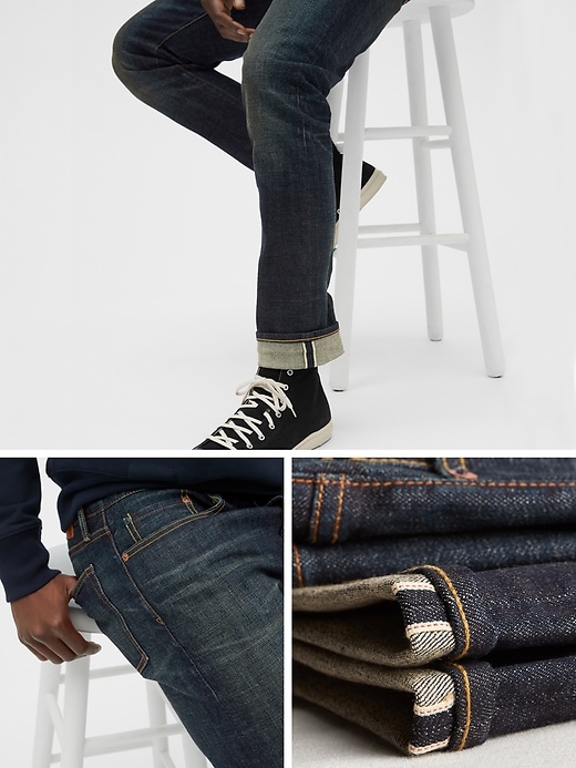 Image number 2 showing, Selvedge Slim Jeans with GapFlex