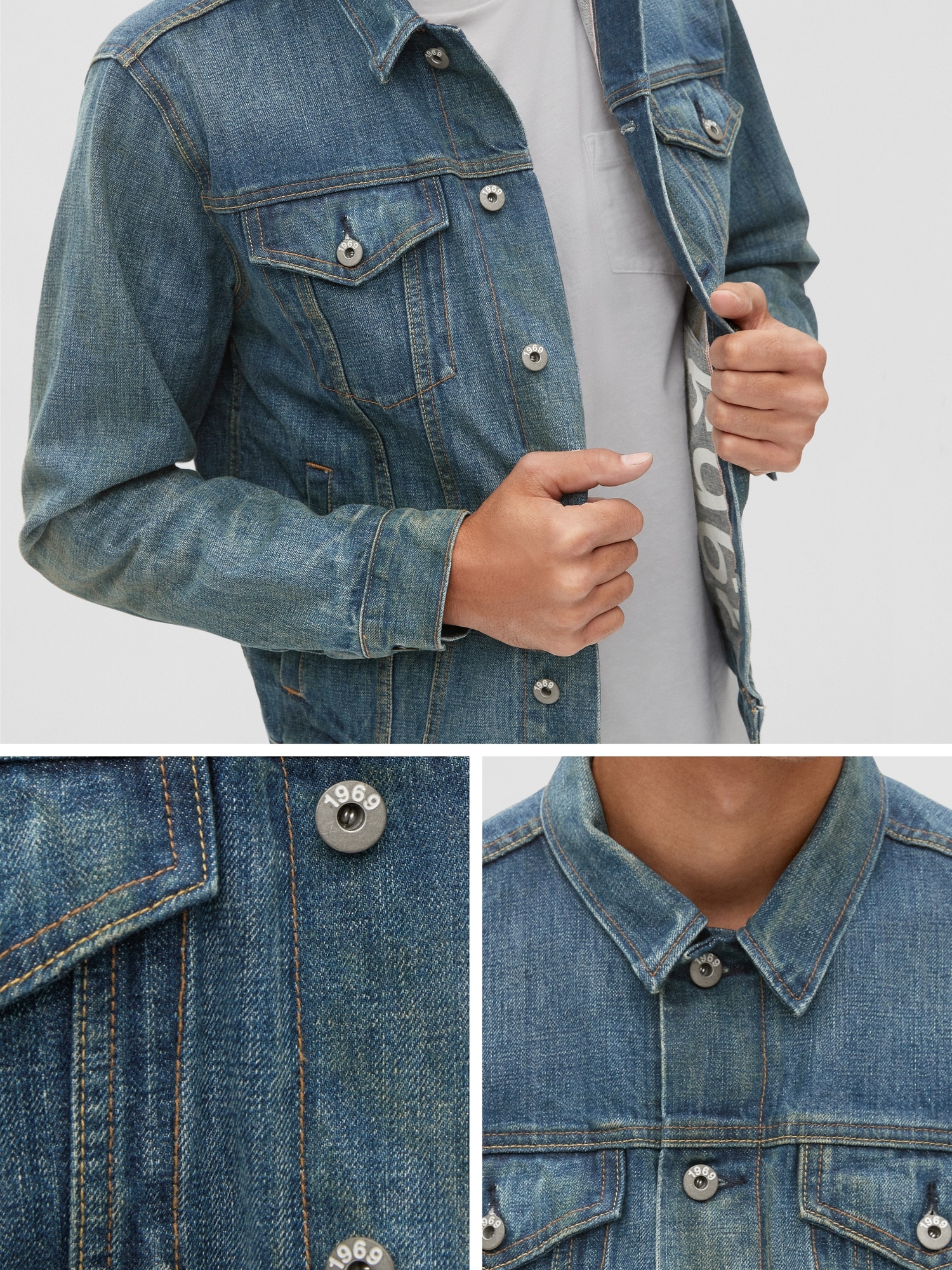 Gap selvedge denim jacket hotsell