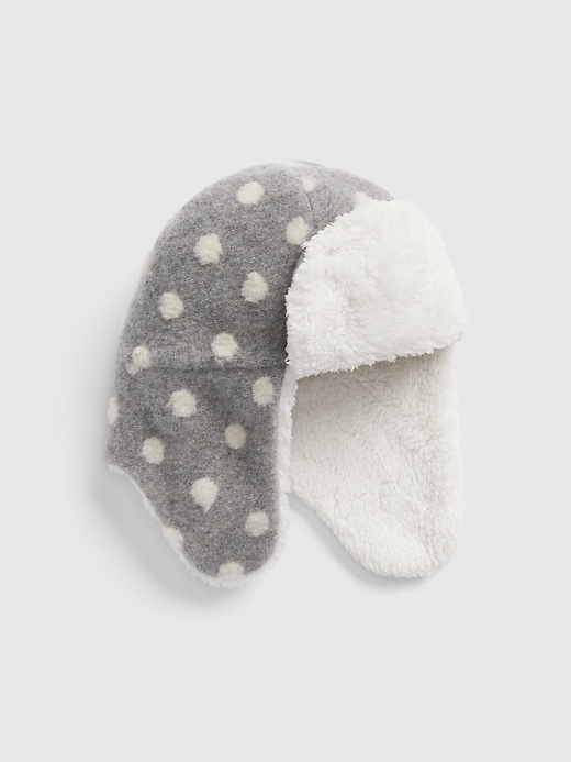 View large product image 1 of 1. Kids Dot Trapper Hat