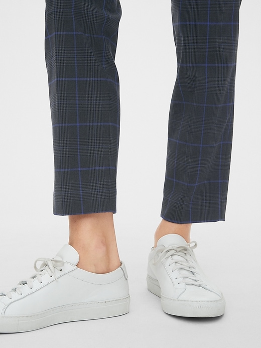 Image number 5 showing, High Rise Plaid Slim Taper Pants