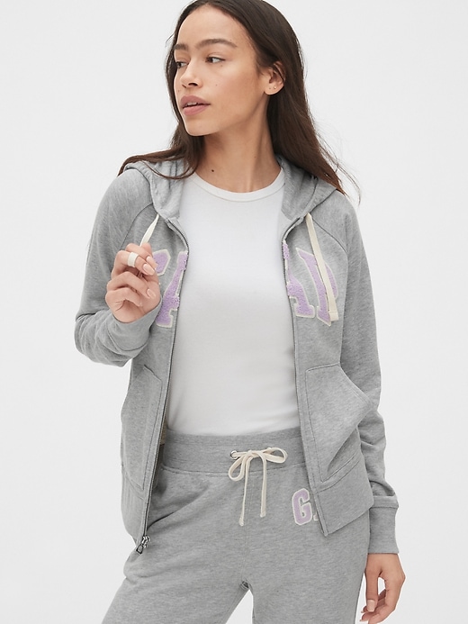 GAP Baby Mädchen Hoodie - Playtime Favorite Zip Hooded Sweatshirt