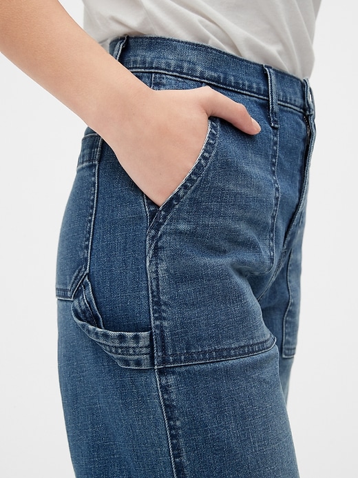 Image number 3 showing, '80s Worker High Rise Wide-Leg Jeans